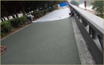 南充順慶區濱河路1.2萬平米透水混凝土